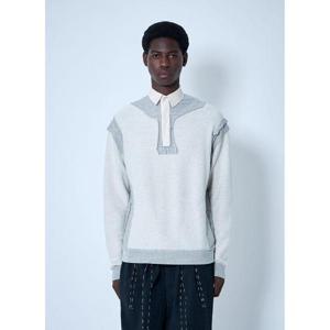 25 FW 메종마르지엘라 남성 칼라 맨투맨  mla0159003wht