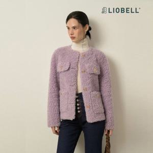 [리오벨] 양모 블렌디드 부클트위드 폴리자켓