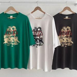 빅사이즈미시옷 의류 반팔티 305O339S 여성큰옷 빅사이즈 나염