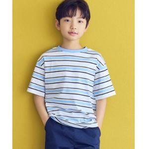 [탑텐키즈]아동) 공용 멀티 스트라이프 반팔 티셔츠_MKD2TS3001