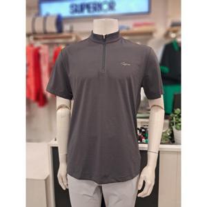 슈페[리어 세이브존01 IMSFTTT20137슈페리어골프 남성 서커조직 하프넥 반집업 반팔티셔츠 IMSFTTT20137