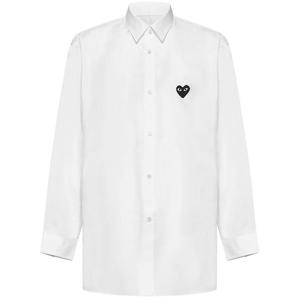 25FW 블랙 하트 와펜 셔츠 화이트 AX-B004-051-2