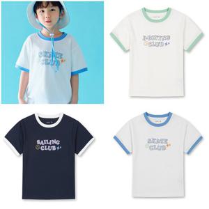 [탑텐키즈]남아) 테마 Y2K 립배색 레터링 반팔티 MKE2TS1002