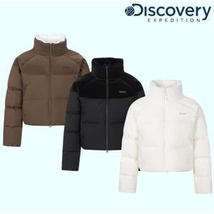 [디스커버리] 여성 올리브 크롭 글로우 다운 숏패딩 DWDJ95056