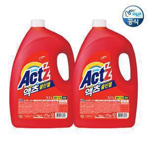 피죤 액츠 (총 9.3L) 세탁세제 클린젤 겸용 3.1L*2개 (+본품 1개 더 증정)