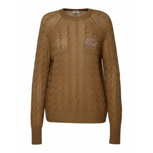 [ETRO] 라프리마 여성 크루 넥 Brown 캐시미어 스웨터 127939200800 /8