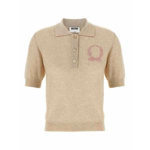 [MOSCHINO] 라프리마 여성 가디건 폴로 자수 스웨터 092955020018 베이지 /8