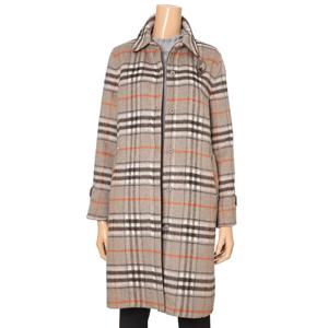 [벨리시앙]체크 모직 하프코트 HC1401