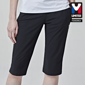 엠리밋 여성 7부 스판 팬츠 블랙 - LGTSP54816