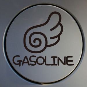자동차 주유구 차량용 스티커_날개라인 가솔린