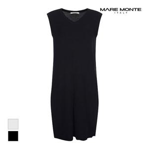 [마레몬떼][마레몬떼] 브이넥 니트 민소매 원피스_M233MKT11P0 (