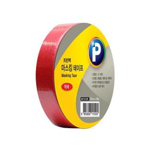 종이테이프 컬러 마스킹 테이프 적색 15x10m M1510R