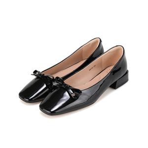 [바바라(슈즈)]사각토 라스트 페이턴트 리본 펌프스 BBI142_BK