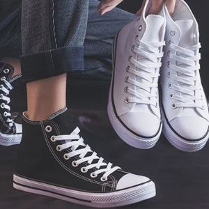 남여공용 하이탑단화 키높이신발 통굽로퍼 커플단화