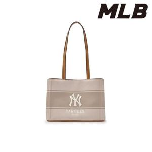 MLB (3ABQB015N-50CRS) 바시티 레터링 캔버스 숄더백