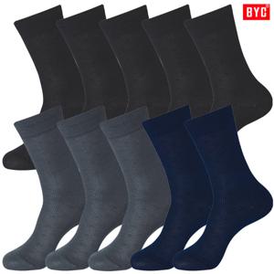 BYC은은한패턴신사망사장목양말10켤레SMS1065