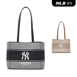 [MLB공식] 25N 바시티 레터링 캔버스 숄더백 (2 COLOR) 3ABQB015N