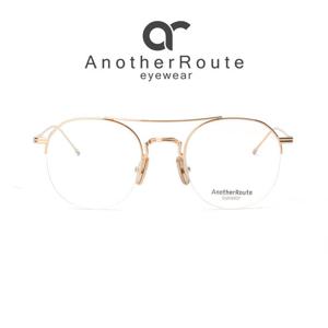 [룩플러스]어나더루트 안경테 CREMA C1 남자 여자 동글이 반무테