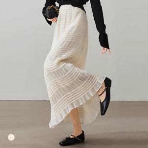 [카라]KARRA 티어드쉬폰페미닌스커트_A5S0576