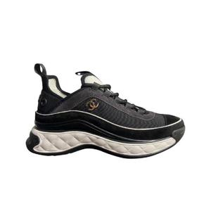 샤넬 믹스드 파이버 스니커즈 패브릭 스웨이드 카프스킨   블랙 G39070-Y56144-94305