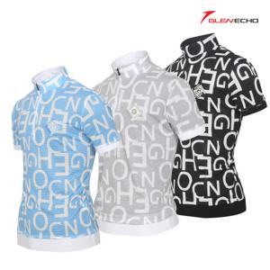 그렌에코 남성 하프집업 메쉬 반팔티셔츠 GES23508