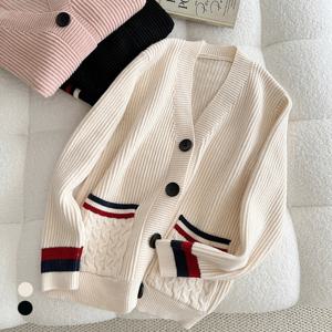 [카라]KARRA 빅버튼컬러라인가디건_A5S0355