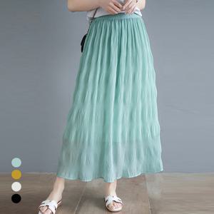 [카라]KARRA 플리츠쉬폰스커트_A5S0349