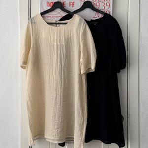 나야홍 / 빅사이즈반팔블라우스 U911L507 숏미니원피스블라우스