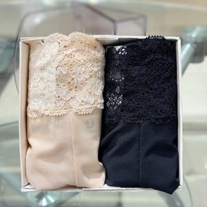 [와코루] 25SS 여성 소프트 사각 레이스팬티SET (WPT3763P SET)