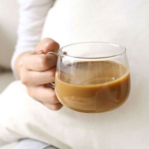 (로하티)멜로우 내열 유리컵 홈카페 커피 주스잔