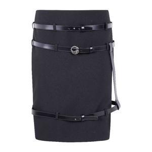 코페르니 멀티 벨트 하이웨이스트 스커트 COPJ95F3004 BLACK
