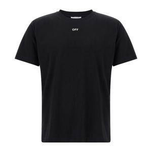 오프화이트 브러시 애로우 백 프린트 반팔 티셔츠 OMAA027F25JE