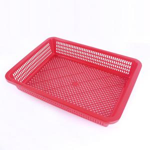 MAGICCLEAN 대원산업 낮은 사각 소쿠리 3호 (특) 레드 채반