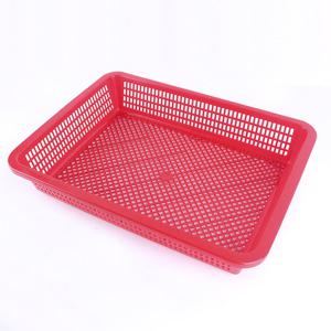 MAGICCLEAN 대원산업 낮은 사각 소쿠리 4호 (특) 레드 채반