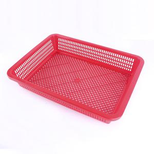 MAGICCLEAN 대원산업 낮은 사각 소쿠리 6호 (특) 레드 채반