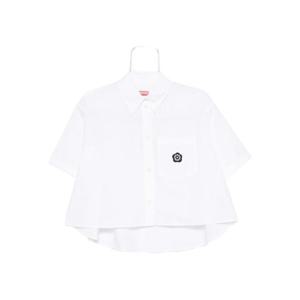겐조   반팔 셔츠 FW25 FF62CH2469LH01 5868360 White