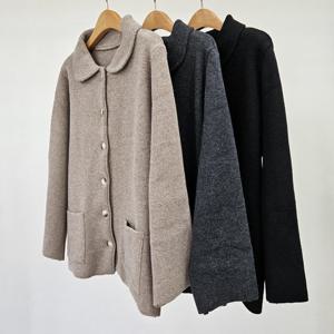 나야홍 / 빅사이즈아우터 T213L509 초코동글카라포켓자켓 EB