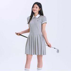 스포티카라 반팔플리츠원피스 9002-1W