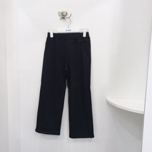 [에꼴리에]에꼴리에  벨로아  본딩 스트레이트 바지(25D0201  BK