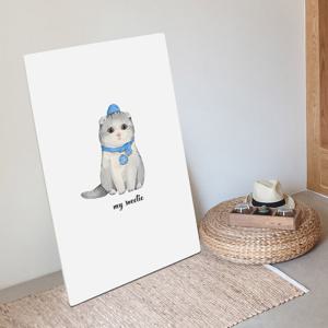 [샤이닝홈] 무드 접이식 액자테이블 600x400 스코티쉬폴드