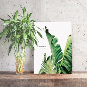 [샤이닝홈] 무드 접이식 액자테이블 600x400 바나나잎