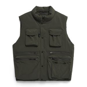 내셔널지오그래픽 N244MDV050 NRN 멀티포켓 하이넥 다운 베스트 D KHAKI