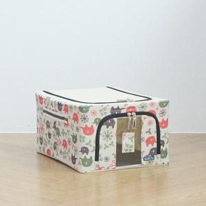 올리오 캐릭터 원단 패브릭 와이어 리빙박스 66L 고급형 1개