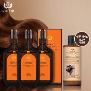 [10%할인+10%적립] [NEW 오렌지에디션] 쏘헤어 모로코 아르간오일 더블케어 헤어에센스초특가패키지(+너리싱샴푸)
