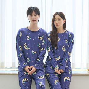 스누피 피치라운드 긴팔세트(WD325) 스트라이프 잠옷 택1