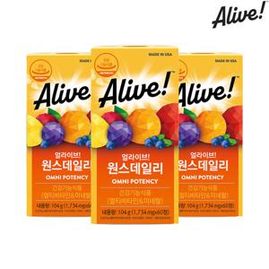 얼라이브 멀티비타민 60정 3병