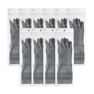 [생활공작소][★비밀특가★] 라텍스 고무장갑 밴드형 그레이 10쌍 / (사이즈 택1)