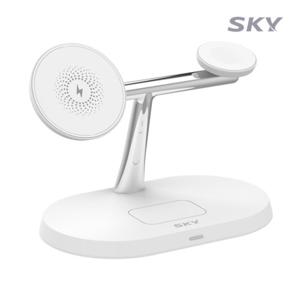 스카이 필 3in1 맥세이프 고속 무선 충전기 W54 아이폰 애플워치 에어팟