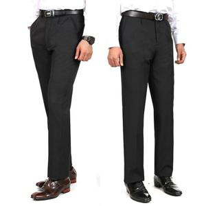 [노블진]CR 원턱 핀체크 기모 정장바지 중년 남성 양복바지