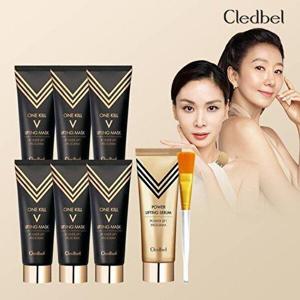 [끌레드벨]기본  골드 리프팅팩 70mlX6+90ml 세럼X1+브러쉬x1